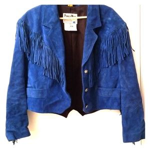 Vintage Pioneer Wear Fringe leather jacket
